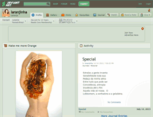 Tablet Screenshot of laranjinha.deviantart.com