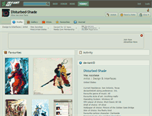 Tablet Screenshot of disturbed-shade.deviantart.com