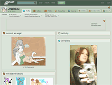 Tablet Screenshot of jessielou.deviantart.com