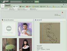 Tablet Screenshot of cleon97.deviantart.com