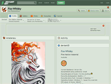 Tablet Screenshot of fox-whisky.deviantart.com