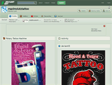 Tablet Screenshot of maximolutztattoo.deviantart.com