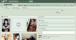 Desktop Screenshot of naughtymaid.deviantart.com