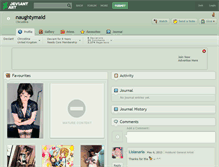Tablet Screenshot of naughtymaid.deviantart.com