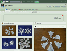 Tablet Screenshot of eva-crochet.deviantart.com