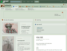 Tablet Screenshot of mhine24.deviantart.com