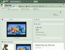 Tablet Screenshot of i-like-cats.deviantart.com