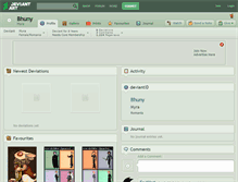 Tablet Screenshot of bhuny.deviantart.com