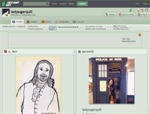 Tablet Screenshot of ladysugarquill.deviantart.com