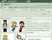 Tablet Screenshot of ellogovna811.deviantart.com