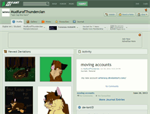 Tablet Screenshot of mudfurofthunderclan.deviantart.com