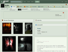 Tablet Screenshot of krote.deviantart.com