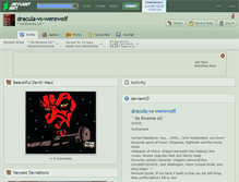 Tablet Screenshot of dracula-vs-werewolf.deviantart.com