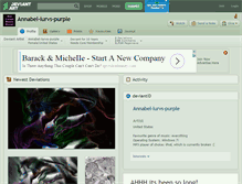 Tablet Screenshot of annabel-lurvs-purple.deviantart.com