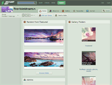 Tablet Screenshot of finevioletdreams.deviantart.com