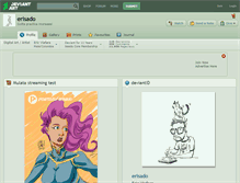 Tablet Screenshot of erisado.deviantart.com