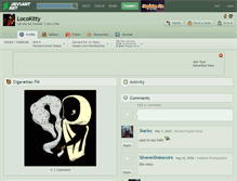 Tablet Screenshot of locokitty.deviantart.com