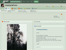 Tablet Screenshot of creeping-darkness.deviantart.com