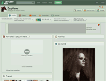 Tablet Screenshot of escykane.deviantart.com