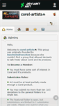 Mobile Screenshot of corel-artists.deviantart.com