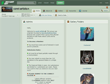 Tablet Screenshot of corel-artists.deviantart.com