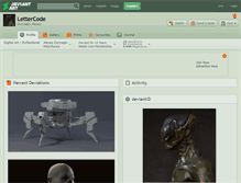 Tablet Screenshot of lettercode.deviantart.com