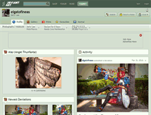 Tablet Screenshot of elgatofineas.deviantart.com