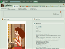 Tablet Screenshot of madspider.deviantart.com