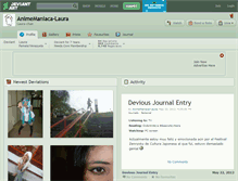 Tablet Screenshot of animemaniaca-laura.deviantart.com