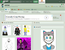 Tablet Screenshot of cat-bot.deviantart.com