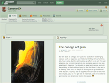 Tablet Screenshot of cameroncn.deviantart.com