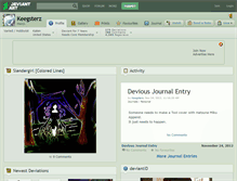 Tablet Screenshot of keegsterz.deviantart.com