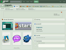 Tablet Screenshot of enigmattic.deviantart.com