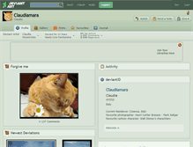 Tablet Screenshot of claudiamara.deviantart.com