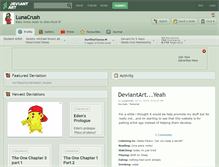 Tablet Screenshot of lunacrush.deviantart.com