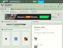 Tablet Screenshot of animalbrad.deviantart.com