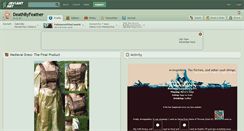 Desktop Screenshot of deathbyfeather.deviantart.com