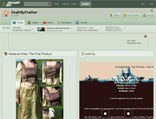 Tablet Screenshot of deathbyfeather.deviantart.com