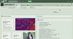 Desktop Screenshot of crystal-rosepaw-xo.deviantart.com