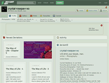 Tablet Screenshot of crystal-rosepaw-xo.deviantart.com