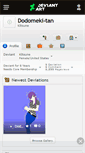 Mobile Screenshot of dodomeki-tan.deviantart.com