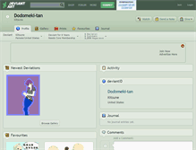 Tablet Screenshot of dodomeki-tan.deviantart.com