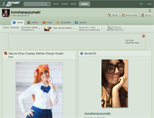 Tablet Screenshot of konohanauzumaki.deviantart.com