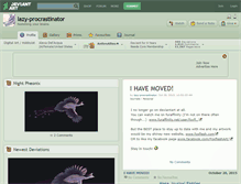 Tablet Screenshot of lazy-procrastinator.deviantart.com
