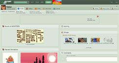 Desktop Screenshot of hision.deviantart.com