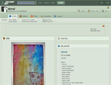 Tablet Screenshot of duwal.deviantart.com