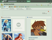 Tablet Screenshot of darkdancing-blades.deviantart.com
