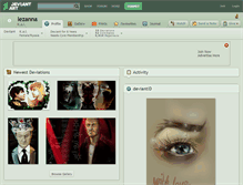 Tablet Screenshot of lezanna.deviantart.com