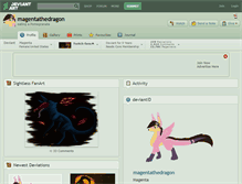 Tablet Screenshot of magentathedragon.deviantart.com