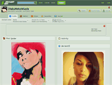 Tablet Screenshot of otakunekoiskayla.deviantart.com